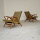 Pair of armchairs restored by Frantisek Jirak for Tatra Nabytok 1960