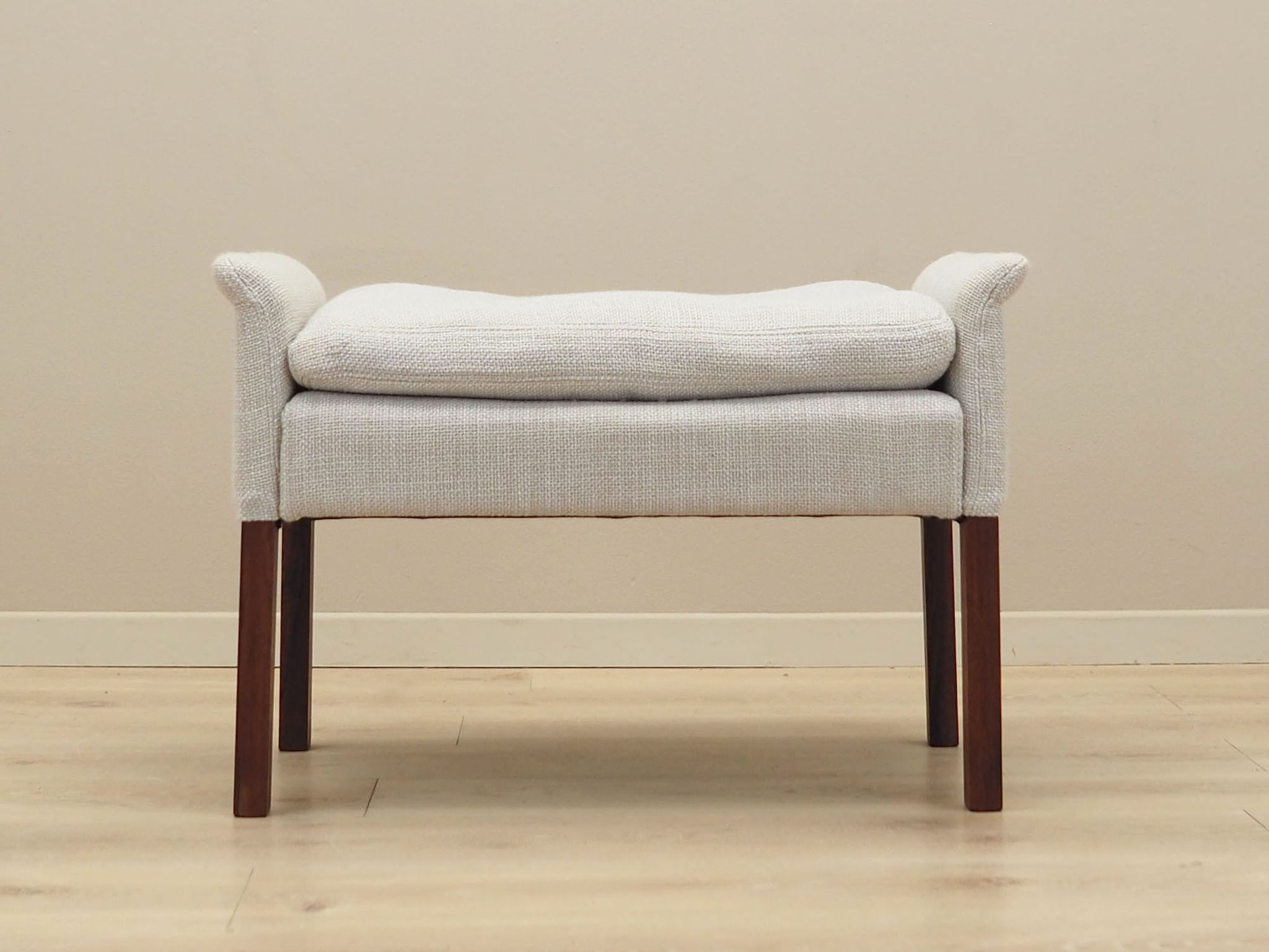 Rosewood footstool, Scandinavian design, 1960s, designer: Hans Olsen, production Vatne Møbler