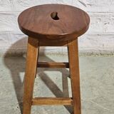 Burmese teak workshop stool