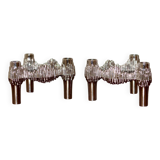 Pair of Vintage Brutalist Style Candle Holder by Stoff Nagel