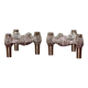 Pair of Vintage Brutalist Style Candle Holder by Stoff Nagel