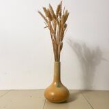Stoneware long neck vase