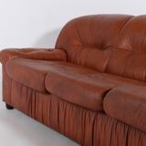 Mid-century leather sofa from the 1960s, Italy