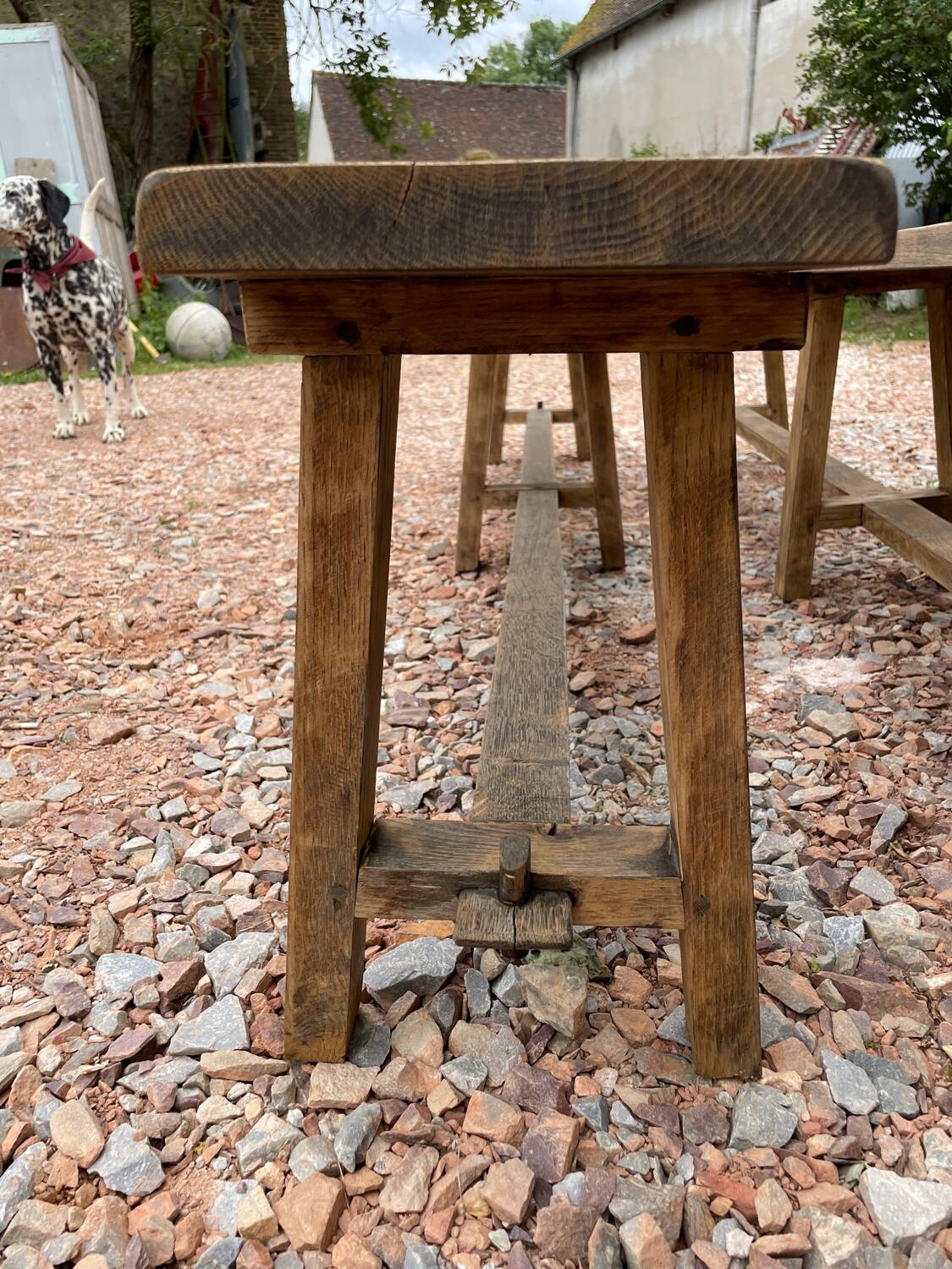 Oak benches