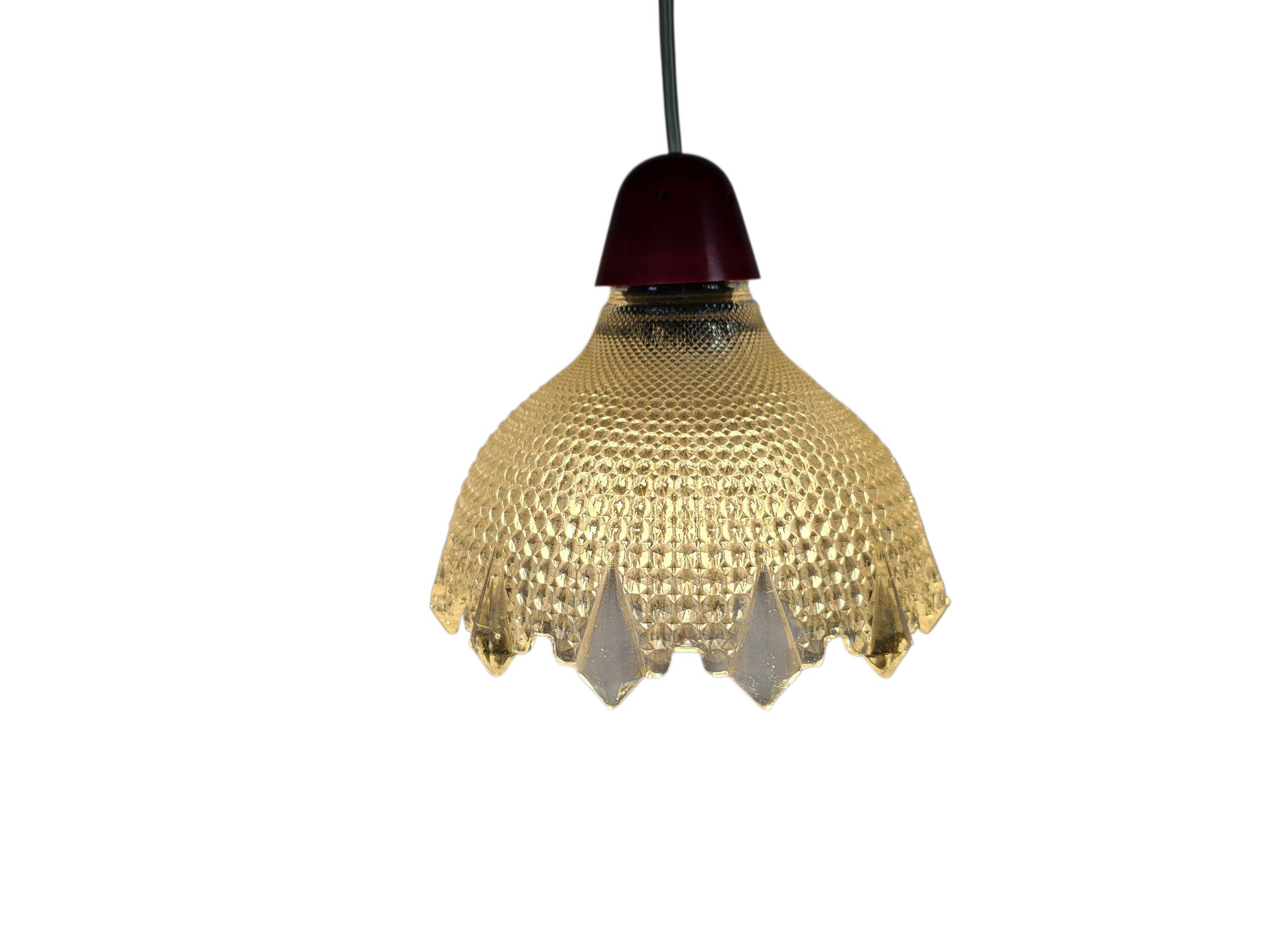 Erco Leuchten - Germany - pendant lamp - holophane style - Space Age - crys