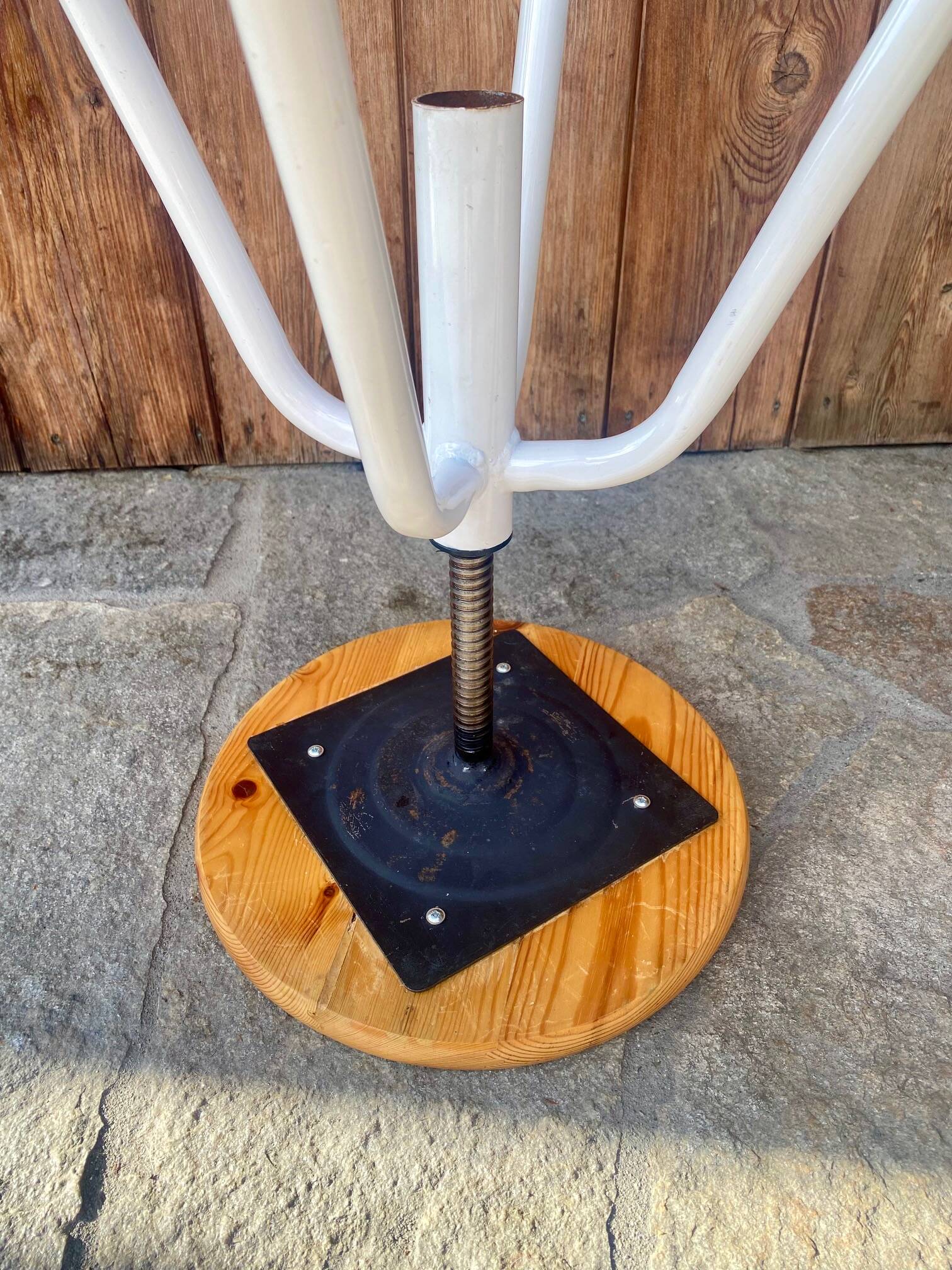 Vintage adjustable swivel stool