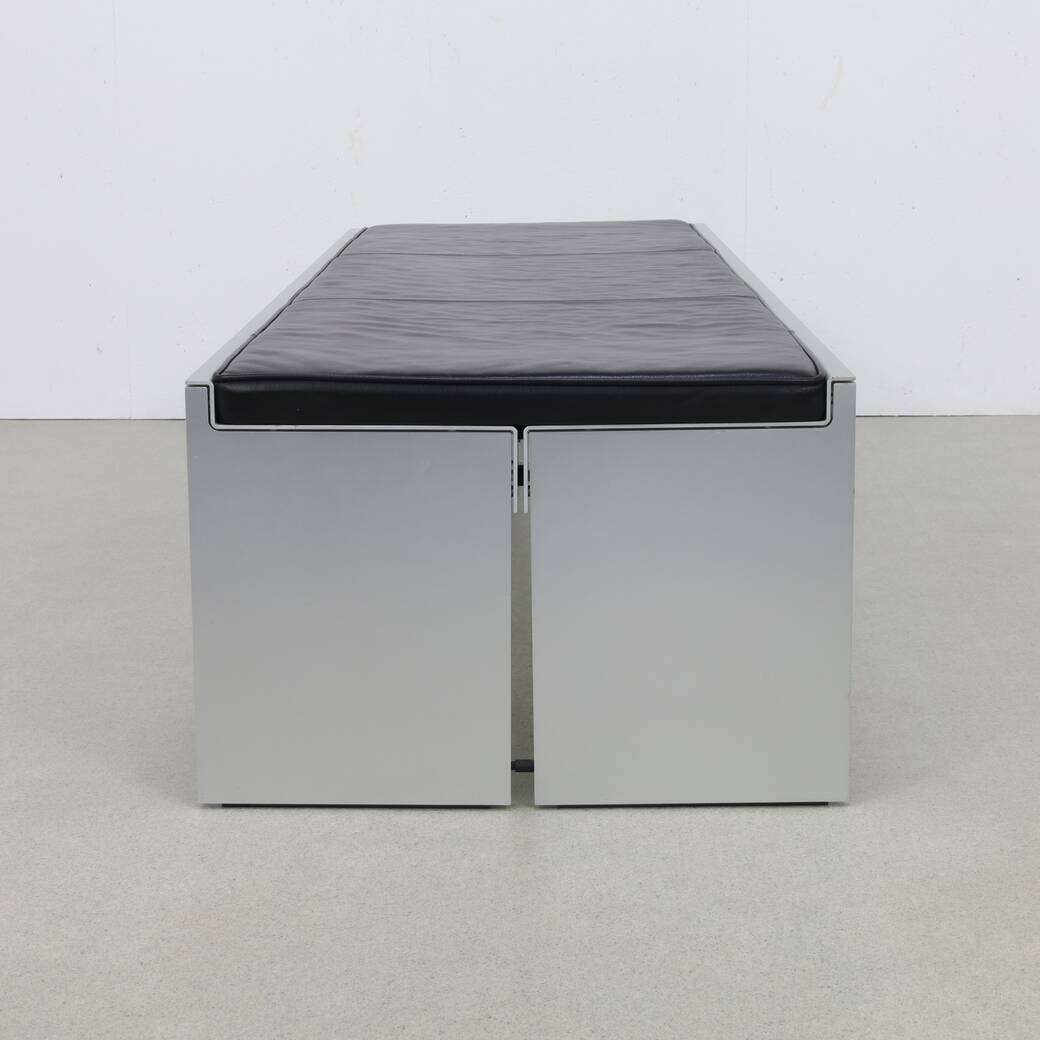 BQ 01 Architectural Museum Bench in Leather by Wim Quist for Spectrum, 1970s