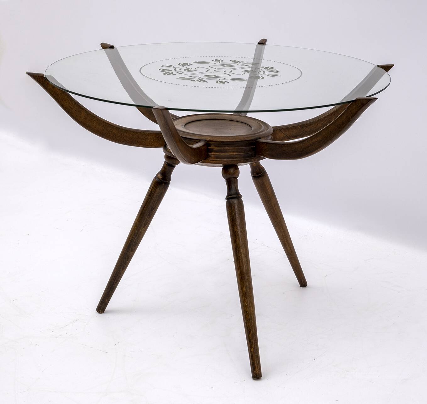 Carlo De Carli Mid-Century Modern Italian "Spider" Coffee Table, 1950