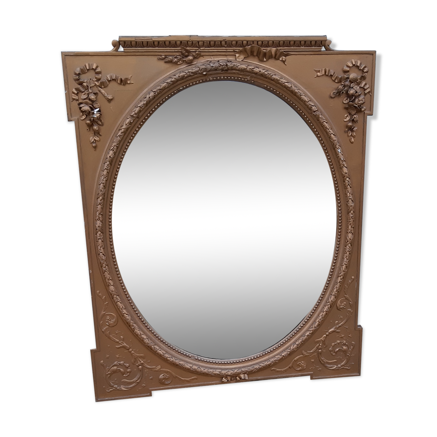 Mirror wood and stuc gilded 19 th