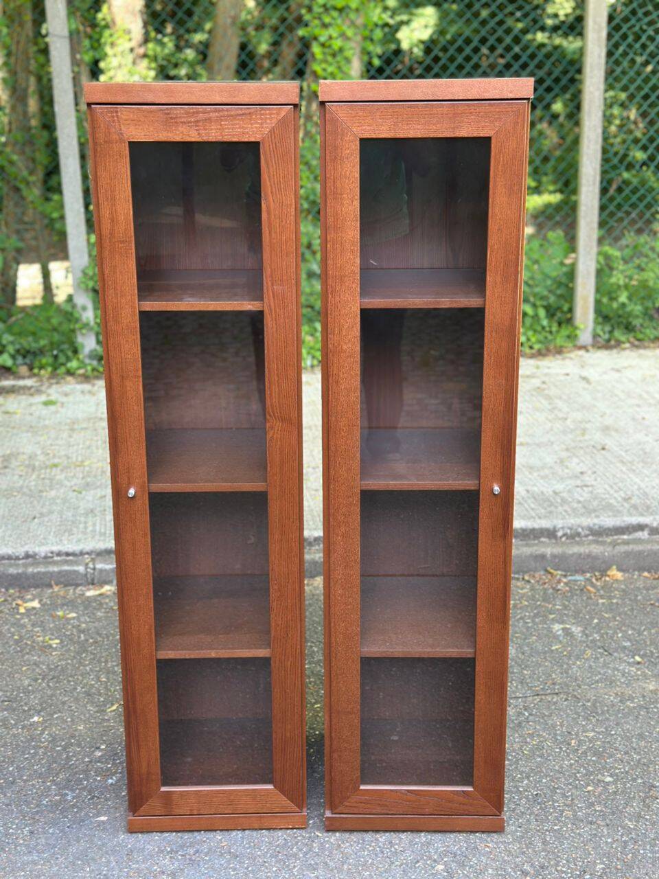 2 Scandinavian glass libraries