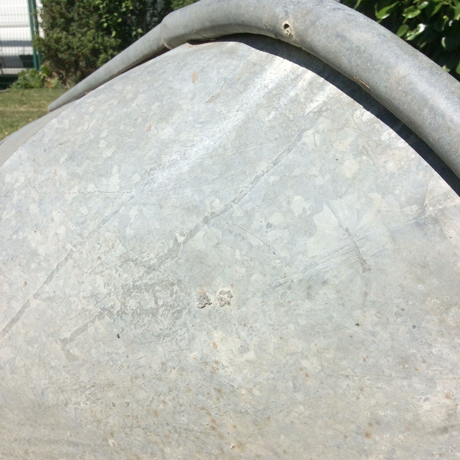 Former Vintage Galvanized Zinc Adult Bath