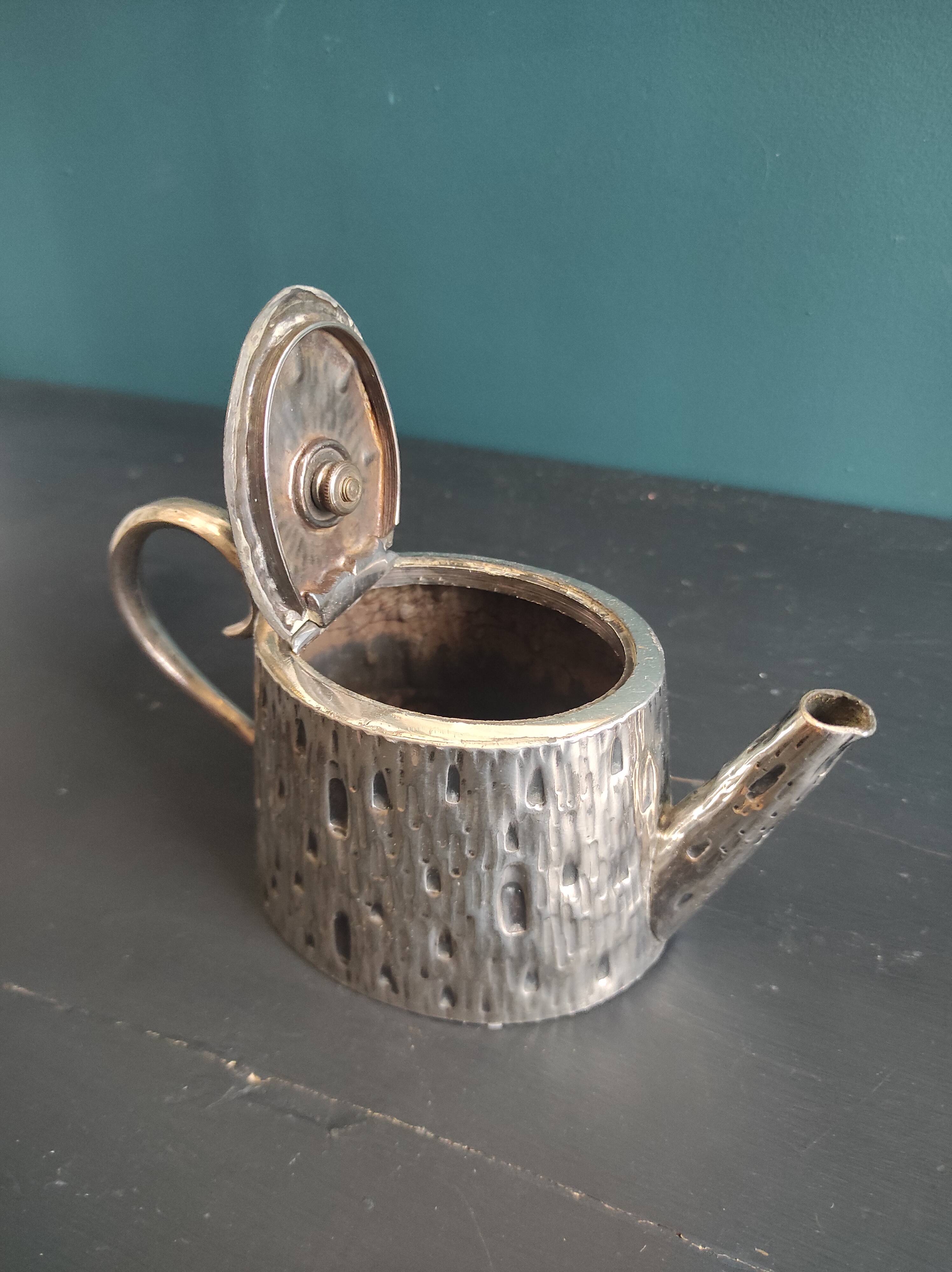 Silverplated tea pot, Kirby, Beard & Co, Paris, Made in England