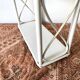 Vintage white lacquered rattan shelf