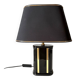 Black ceramic lamp from the 1980s