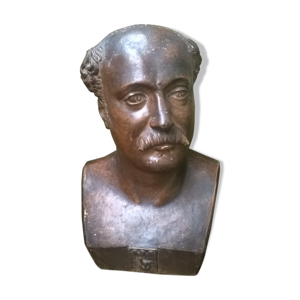 Buste ancien signé, 1866 — Beyit