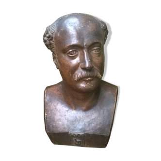 Old bust signed, 1866