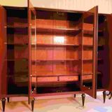 Armoire 4 portes acajou
