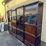 Modular library MD design 1975 mahogany