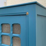 Glass-glazed Parisian wardrobe 1950
