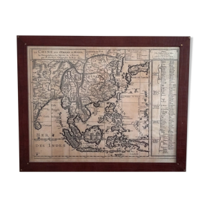 Carte Asie XVIIeme avec - exotique