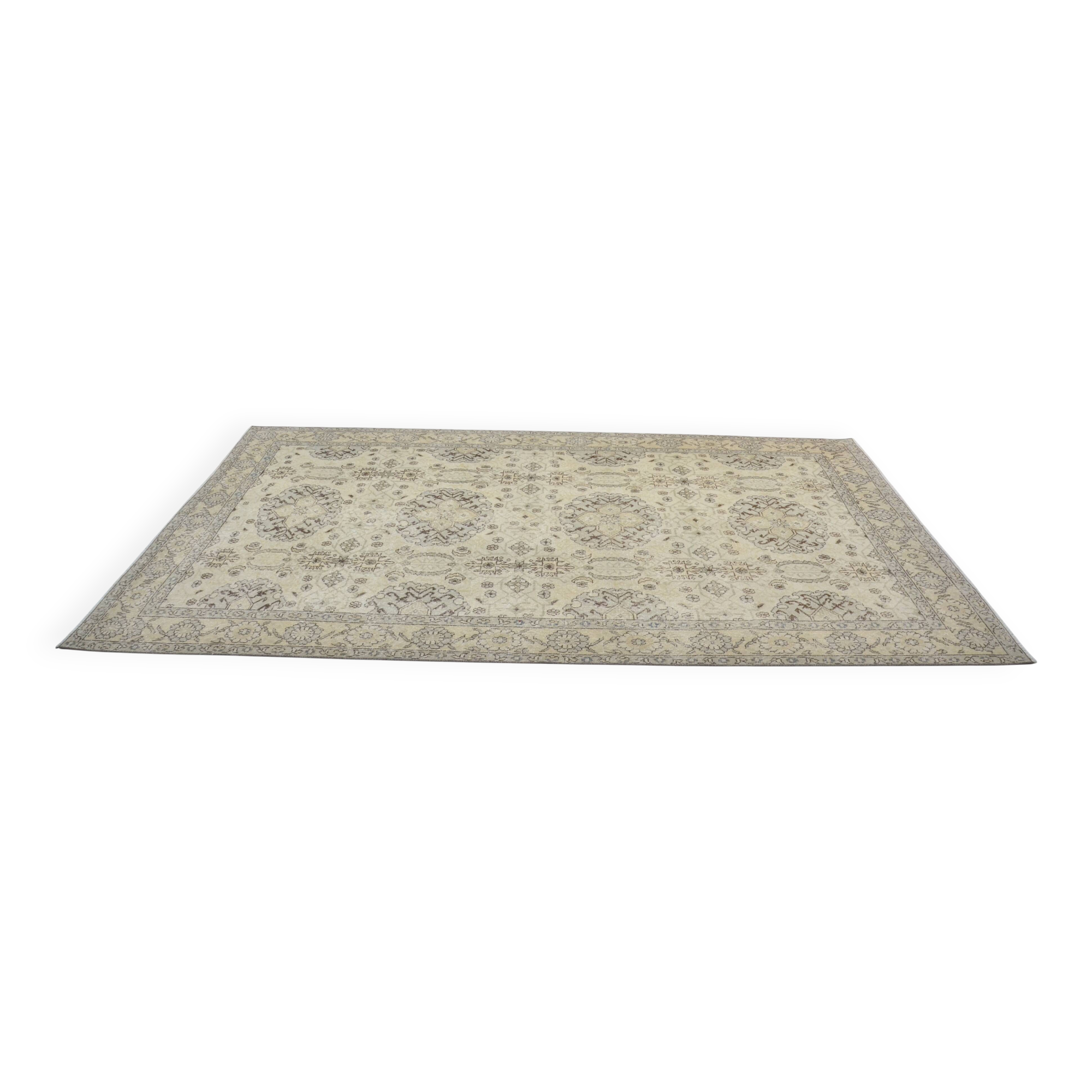 Tapis vintage turc Oushak sku 3204