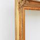 Original oil painting of water lilies, with a high-quality Baroque frame.