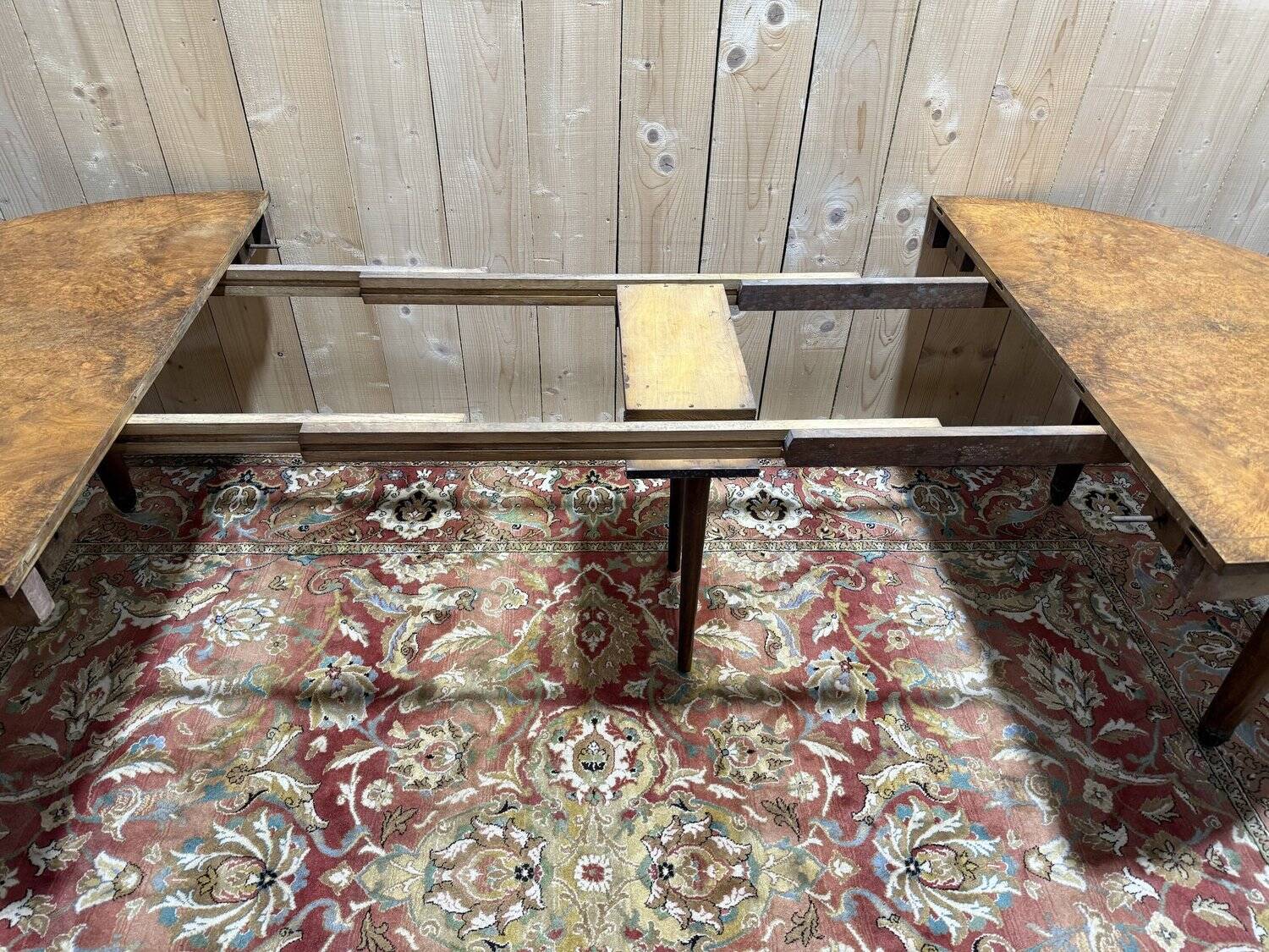 Oval dining table from the Art Deco period