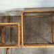 Duo of vintage rattan coffee tables from the 60s-70s