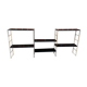 Étagère string en métal noir et doré - vintage 1960