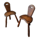 Brutalist pair of stools