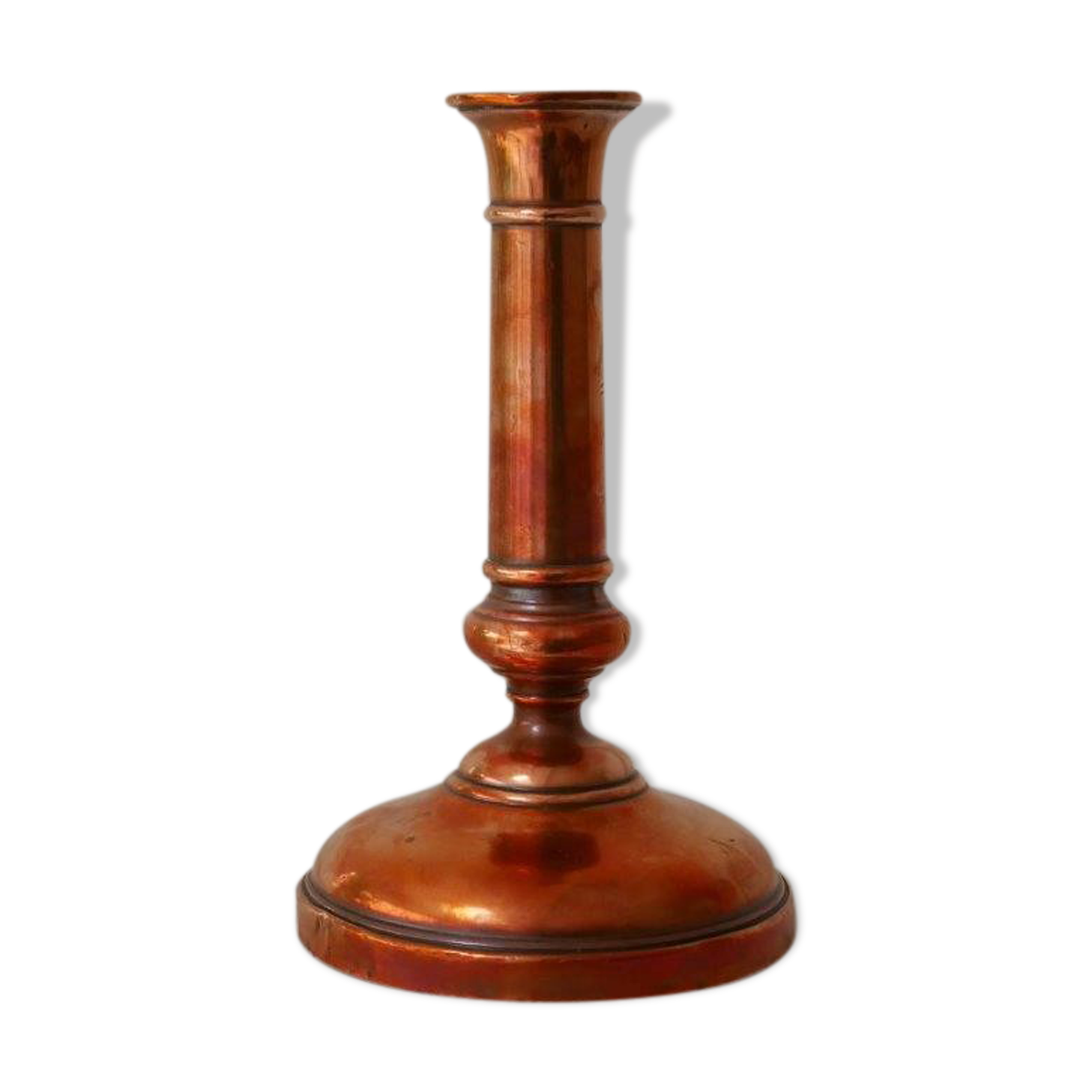 Copper candle holder