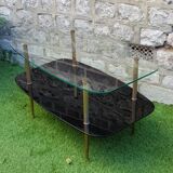 1960 glass coffee table