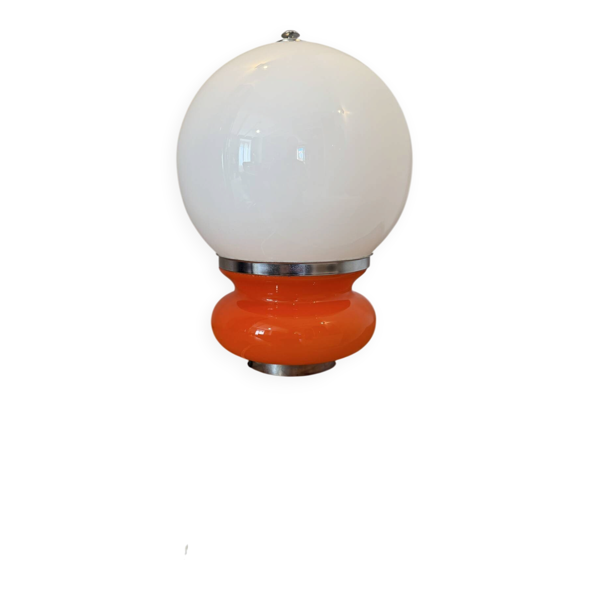 Space age design table lamp in Murano glass by Carlo Nason
