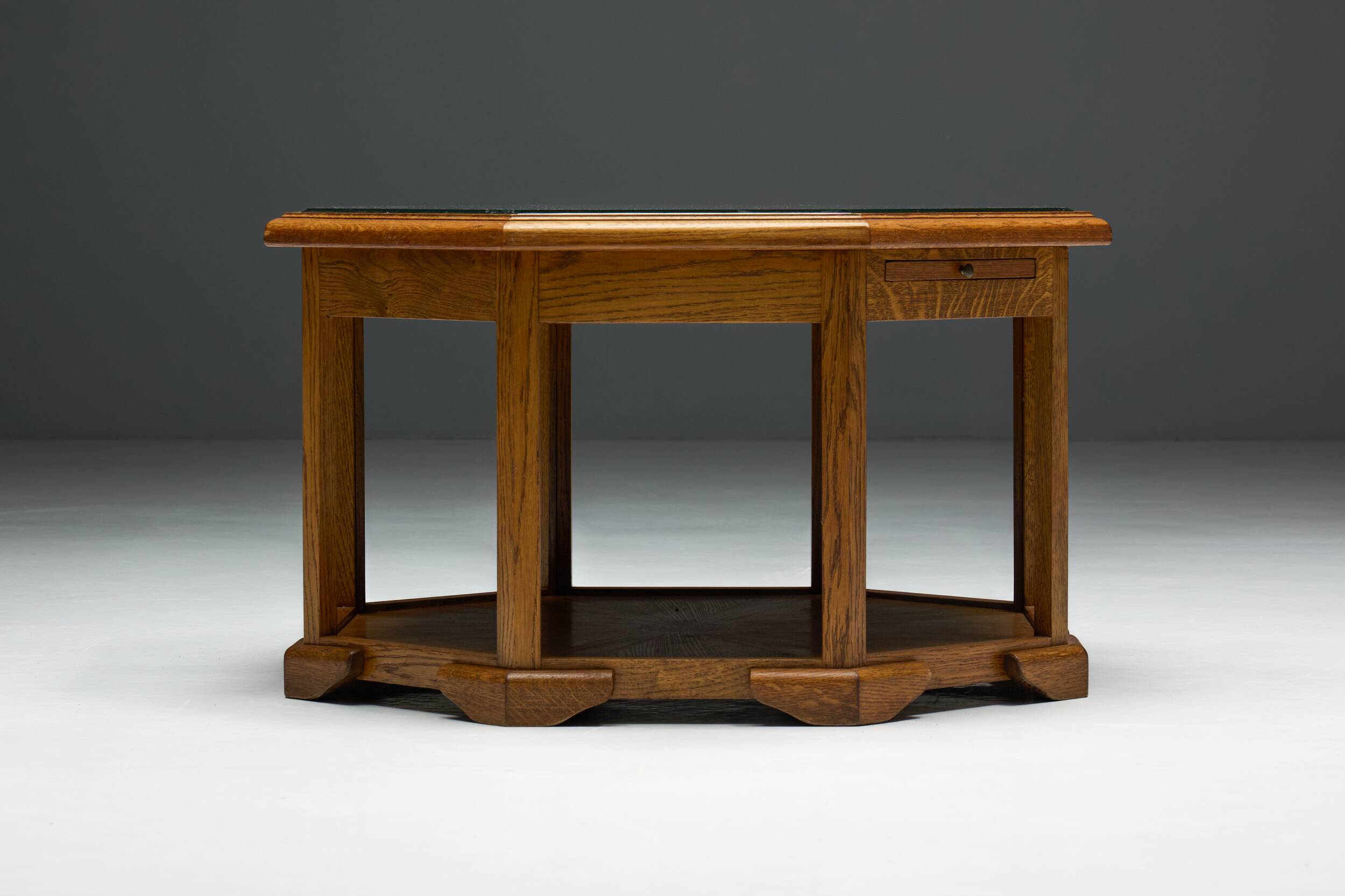 Octagonal Art Deco coffee table, France, 1930s