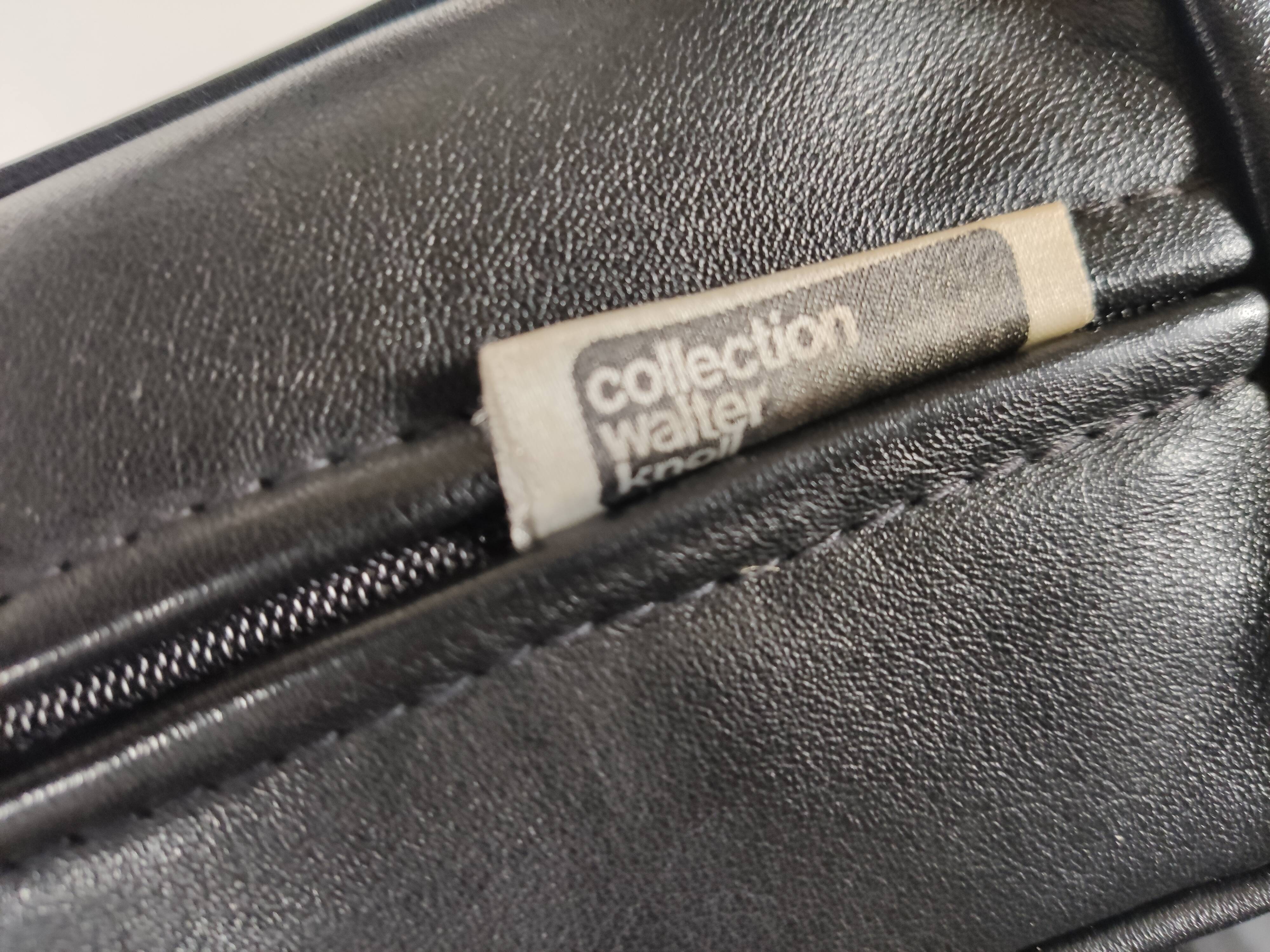 Walter Knoll leather sofa in leather and light oak, 1980