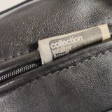 Walter Knoll leather sofa in leather and light oak, 1980