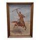John Lewis Shonborn Peinture avec cavalier arabe, vers 1900