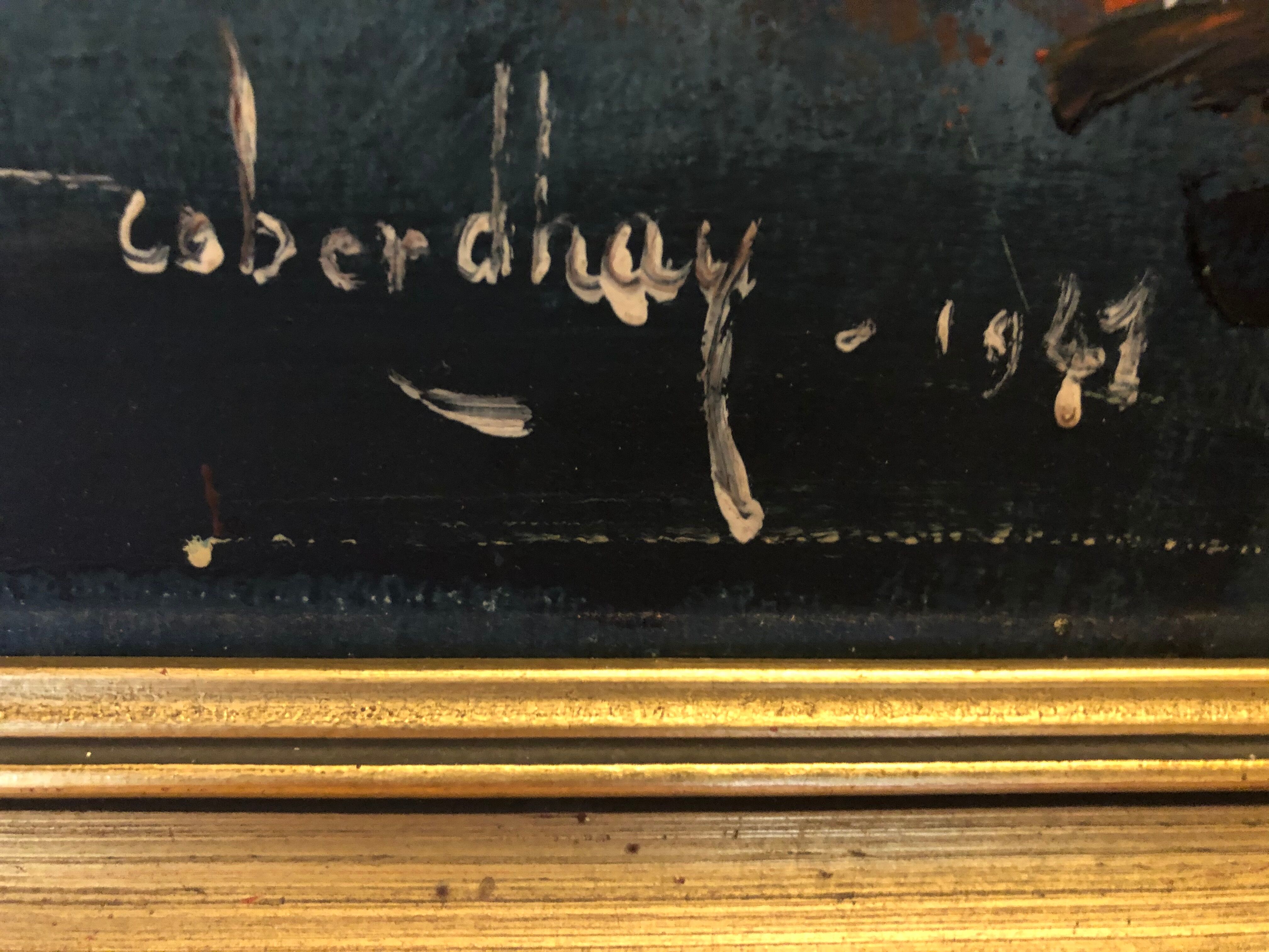 Amram Roberdhay: oil on panel