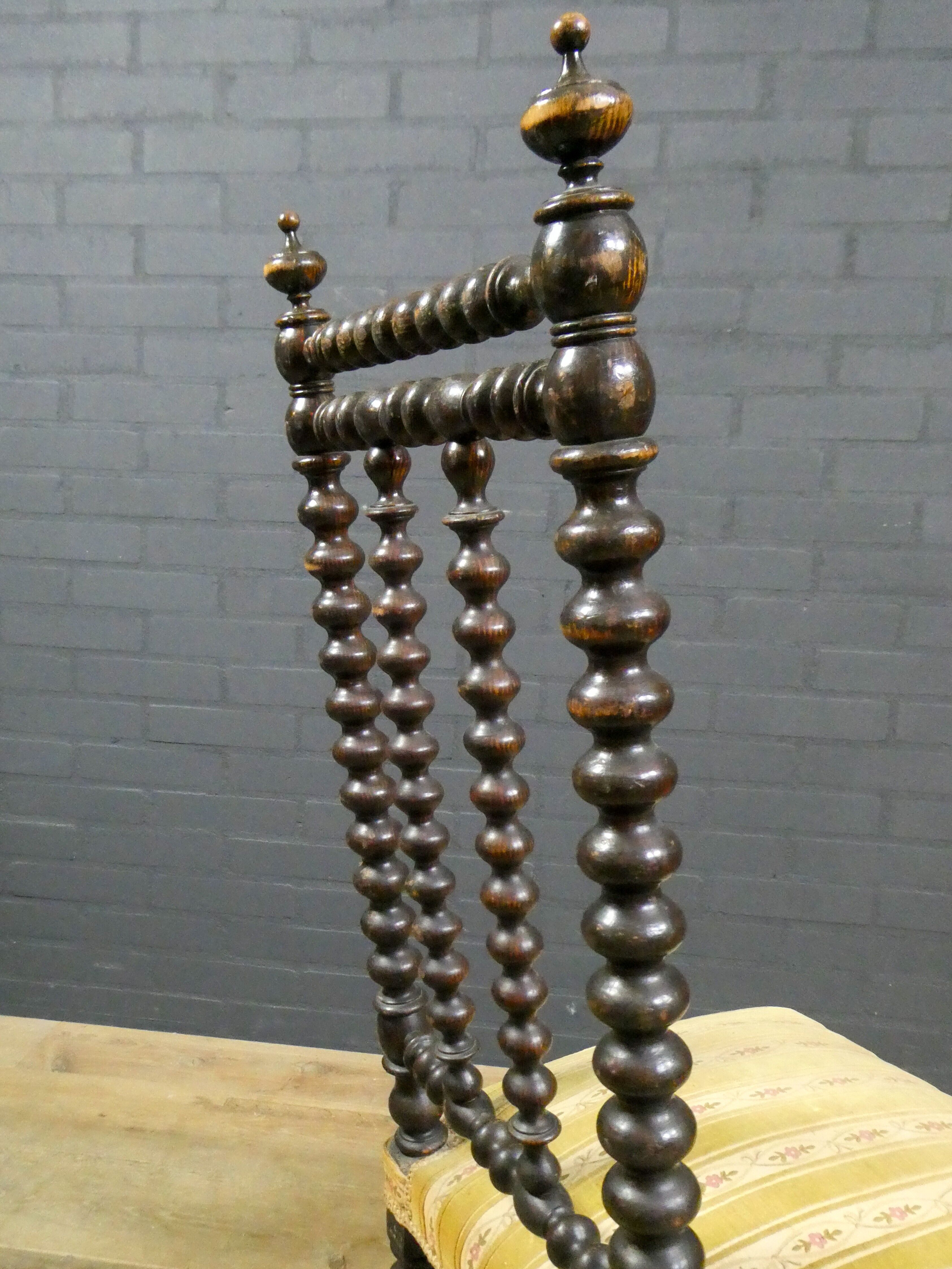 Antique french bobbin chair, 19th century