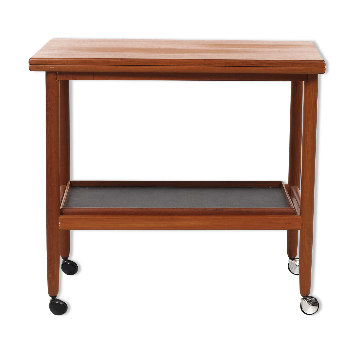 Tea cart with folding table top, Poul Jeppesen, Denmark, circa 1965