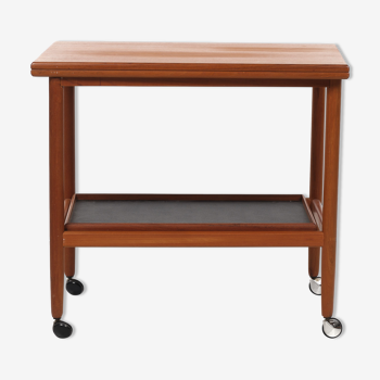 Tea cart with folding table top, Poul Jeppesen, Denmark, circa 1965