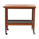 Tea cart with folding table top, Poul Jeppesen, Denmark, circa 1965