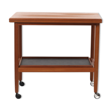 Tea cart with folding table top, Poul Jeppesen, Denmark, circa 1965