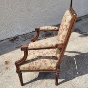 Armchair Louis XVI walnut of the XIXth century