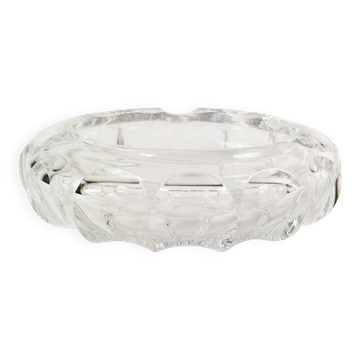 Mid Century Crystal Ashtray, Belgium 1960s