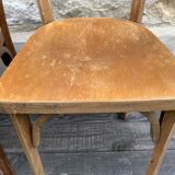 Set of 4 antique bistro chairs