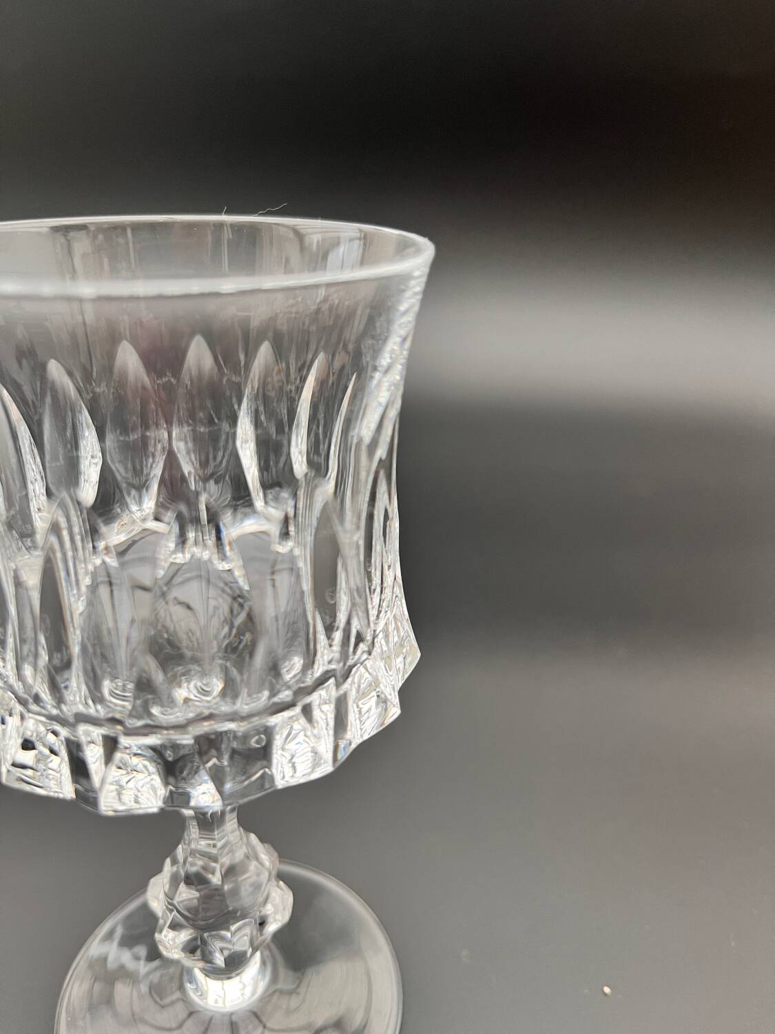 Set of 6 Spiegelau crystal glasses