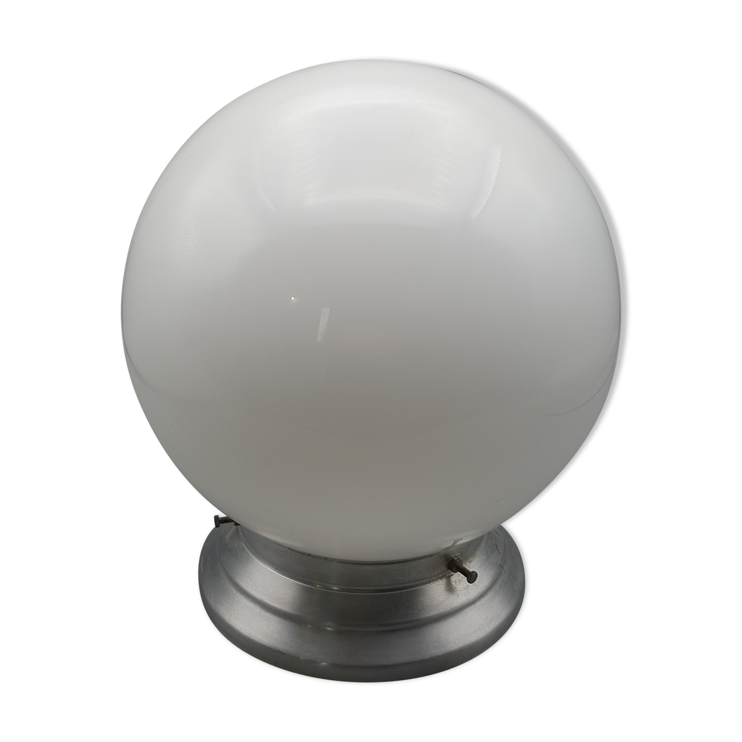 Ceiling ball globe vintage opaline glass