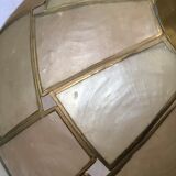 Mother-of-pearl and brass suspension with its collar