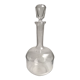 old crystal decanter monogram "H" early twentieth century
